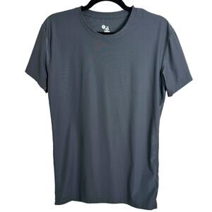 Badger Sport Compression Top Mens Large Gray Running Shirt Athletic Performance